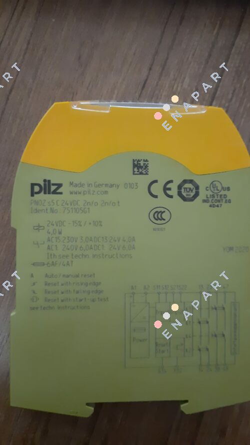 P/N: 751105 Type: PNOZ s5 C 24VDC 2 n/o 2 n/o t