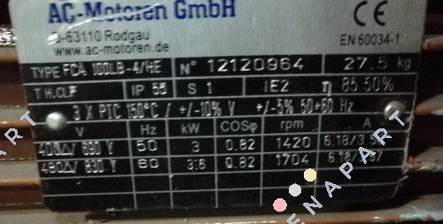 PDM-4-B5-3-100L-A-Z0, Replacement for FCA 100LB-4 / HE  Premium dreiphasigen Asynchronmotors