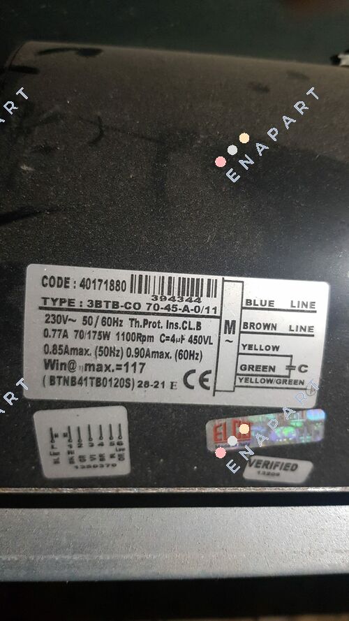 GMV 3BTB.CO.70.45.A.0/11 BTNB41TB0120S *40171880* Lüfterkonvektorklemme