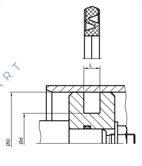 11.6507.0015 Kolbendichtung SPS / N 25.00 x 18.00 x 2.40 / 2.50 mm NBR