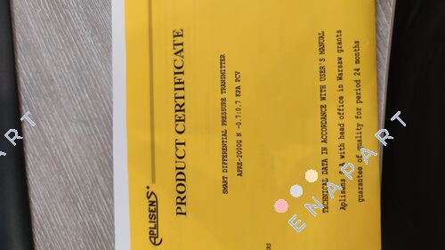 Test Certificate Offizielle Prüfbescheinigung für Instrumente