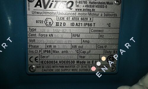 UVF16W-A2.1 220-240/380-415V 50HZ VIBRATION ENGINE