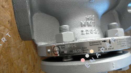 590-1-DN 40-PN 16/25 Dampfstrahlpumpe mit Antrieb, montiert