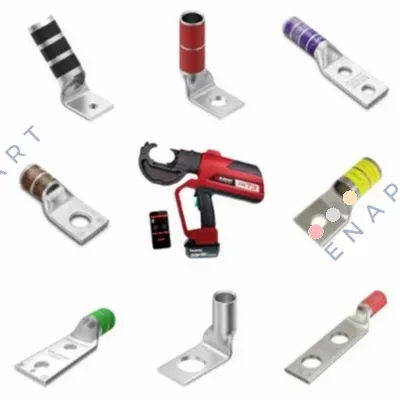 KPA28 Kupferansatz, Druckleistenausführung, 1/0-4/0 AWG, verseilt, 1-Loch, 3/8-Zoll-Bolzen, 1 Schraube, verzinnt