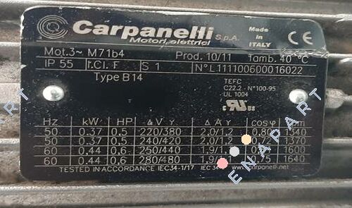 19125150334A  M71b4 Dreiphasen-Asynchronmotor