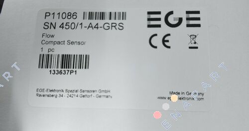 p/n: P11086, Type: SN 450/1-A4-GRS DURCHFLUSSREGLER