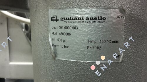 Cod.003.0090.003  Filter 600 Mikron