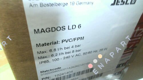 10241404  MAGDOS LD 6 PVC/FPM Magnet-Membran-Dosierpumpe