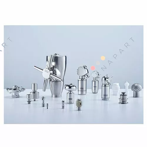 600.130.56.AC.00.4 (WHISPERBLAST- FLAT, 1/4" BSPP-M Material: DELRIN (POLYACETATE))