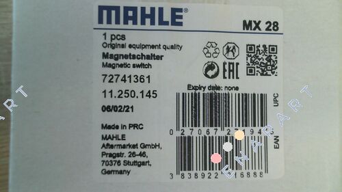 MX 28 (Iskra P/N: 11.250.145) Magnetschalter