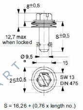 HHSTLHS-8Z TurnLock Quarter