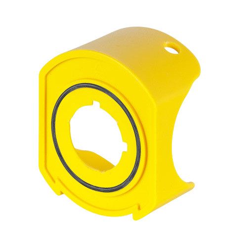 Ergonomic guard for operator, padlockable