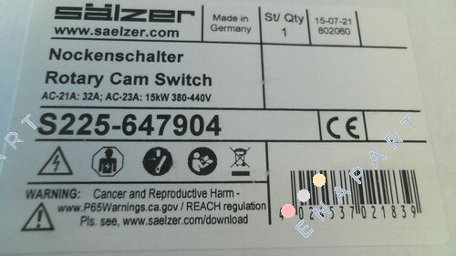 S225-647904 spezieller Schalter