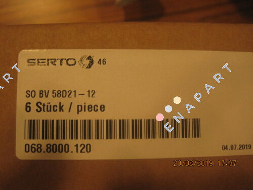 P/N: 068.8000.120, Type: SO BV 58D21-12 Kugelhahn