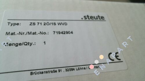 P/N:1185001, Type: ZS 71 2Ö/1S WVD / 100 N