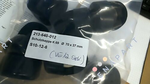 213-640-012 Schutzkappe K 69 Ø 70 x 37 mm PVC Farbe: schwarz