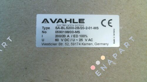 SA-BLS200-2B/20-2-01-MS (p/n 0590198/00-MS) Stromabnehmer