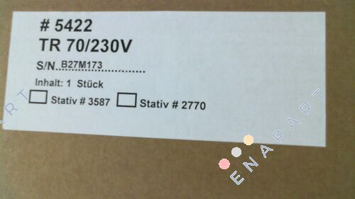 P/N: 005422 Type: TR 70 LCD/230V Hotmelt-Applikator/Pneum. /Kartusche