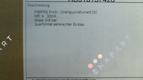 010.230.9291, Type: P96PRS old code new code 55IA10591709-00151 Profil - bewegliches Spuleninstrument DC