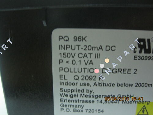 685.130.9200 PQ96K Drehspulinstrument DC